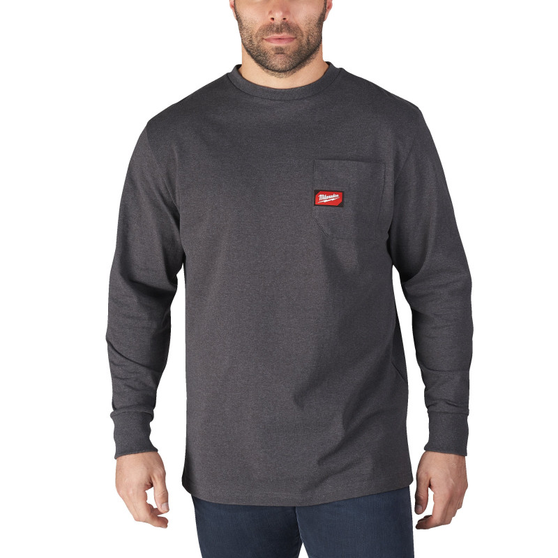 T-shirt travail manches longues WTLSG Milwaukee | Coton-poly 230g/m²