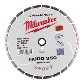 Disque diamant Speedcross HUDD Milwaukee | Gamme 115 à 350 mm