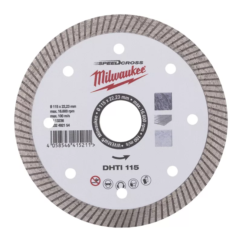 Lame Diamantée Speedcross DHTi Milwaukee | Carreaux & Grès