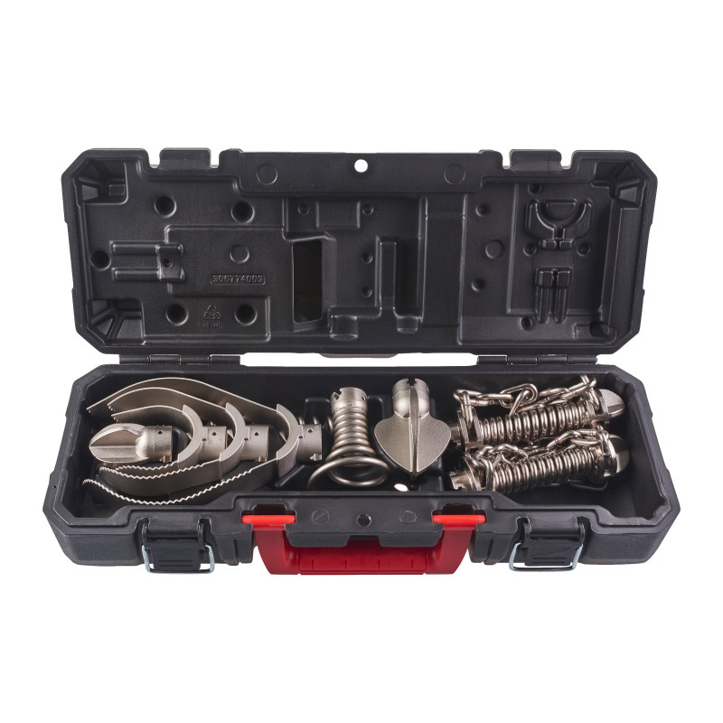 Set 5 têtes déboucheur Milwaukee MSK 101316 - Câbles 10/13/16mm