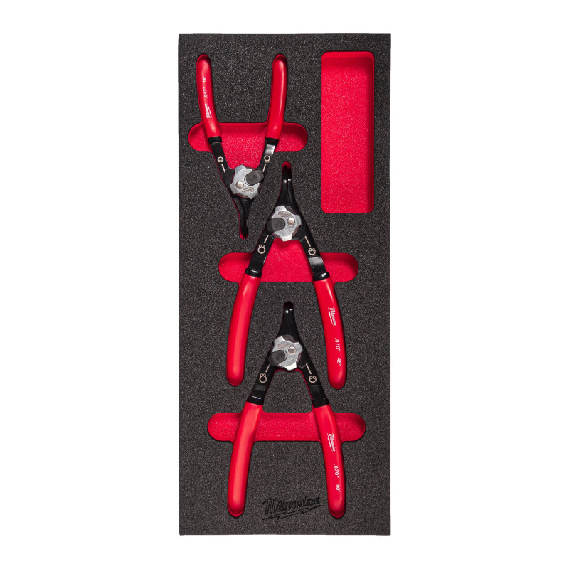 Jeu 3 Pinces à Circlips Réversibles Milwaukee 4932493632 | FDS Pro