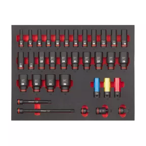 Set douilles à choc ½″ SHOCKWAVE™ IMPACT DUTY Milwaukee | 13 pcs