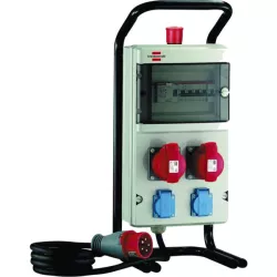 Coffret de chantier 2 prises 2P+T - 2 prises 3P+N+T 2m
