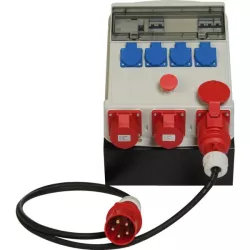 Coffret de chantier 4 prises 2P+T - 2 prises 3P+N+T 2m