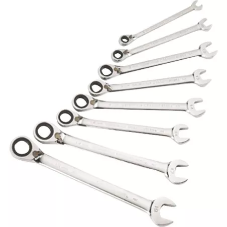 Jeu de 8 clés mixte a cliquet - SAM