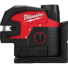 Milwaukee M12 CLL4P-301C : Laser vert 2 lignes 4 points | 38m