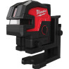 Milwaukee M12 CLL4P-301C : Laser vert 2 lignes 4 points | 38m