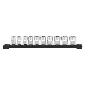 Jeu de douilles ⅜″ Milwaukee 4932492507 - 10 pièces métriques chrome