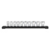 Jeu de douilles ⅜″ Milwaukee 4932492507 - 10 pièces métriques chrome