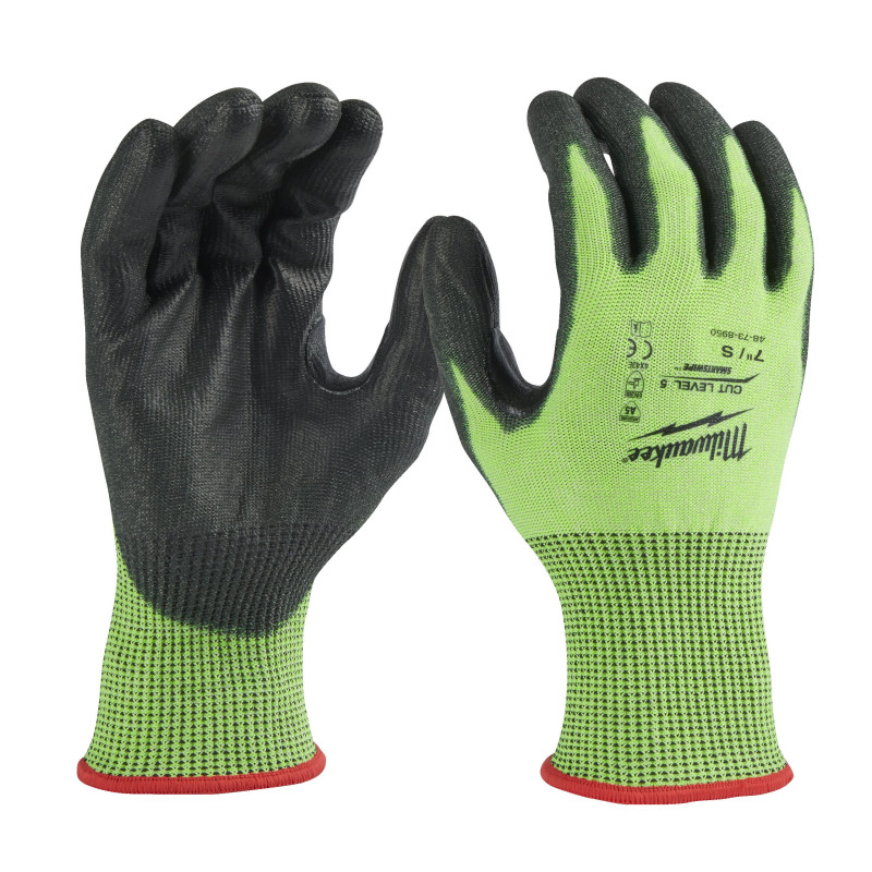 Gants Hi-Vis Anti-Coupure Niveau E Milwaukee | EN 388:2016