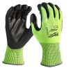 Gants Hi-Vis Cut D Milwaukee 4932479926 | Anti-coupure Haute Visibilité