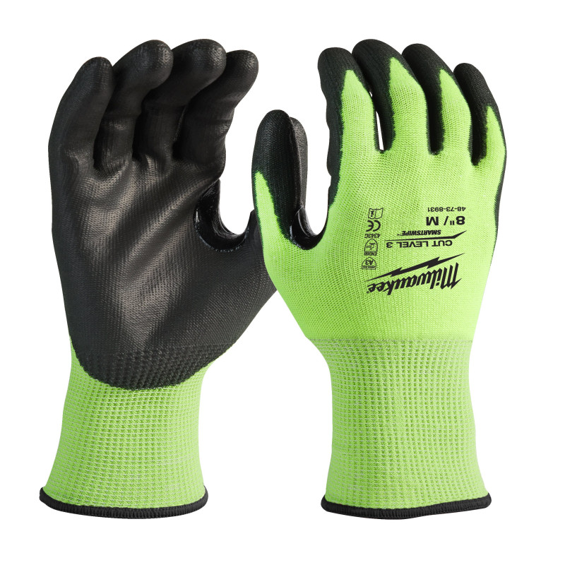 Gants Anti-coupure Hi-Vis Niveau C Milwaukee 4932479721