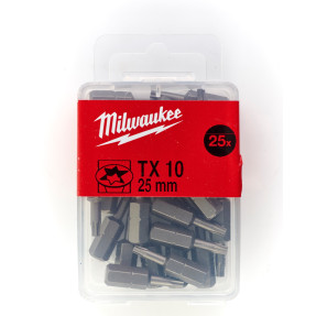 Embouts de vissage TX Milwaukee - Acier S2, 60 HRC | Pro