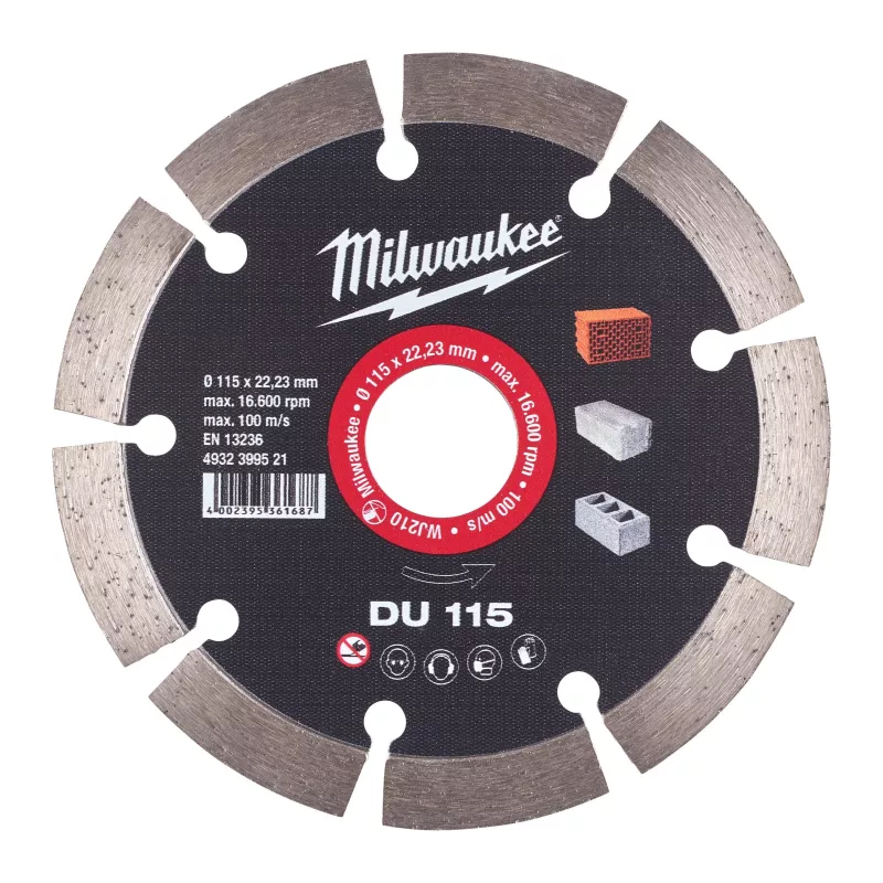 Disques Diamant DU Milwaukee 115 à 300 mm | Universel BTP