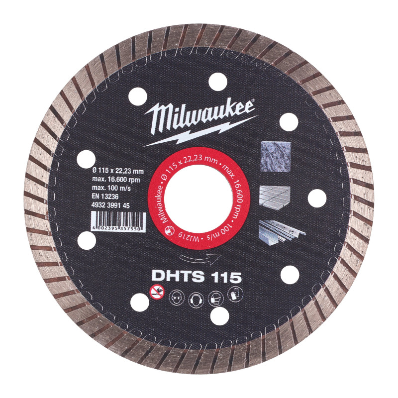 Disques Diamant DHTS Milwaukee 76 à 230 mm | Coupe Pierre Carrelage