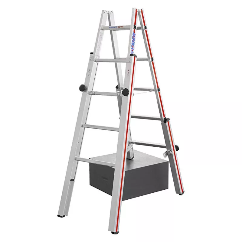 Echelle double pour escaliers 2x5