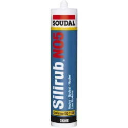 Mastic silicone silirub NO5 blanc