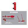 Rangement PACKOUT™ Long Manche Milwaukee 4932493382 | Stockage atelier