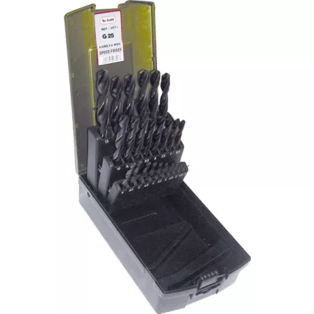 Coffret 25 forets speed power HSS