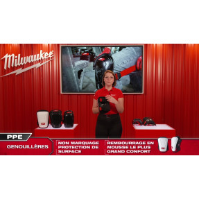 Genouillères rigides Milwaukee Hard Knee Pad EN 14404 niv.2 | FDS Pro