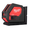 Laser vert 2 lignes Milwaukee CLL-C | Nivellement pro 30m