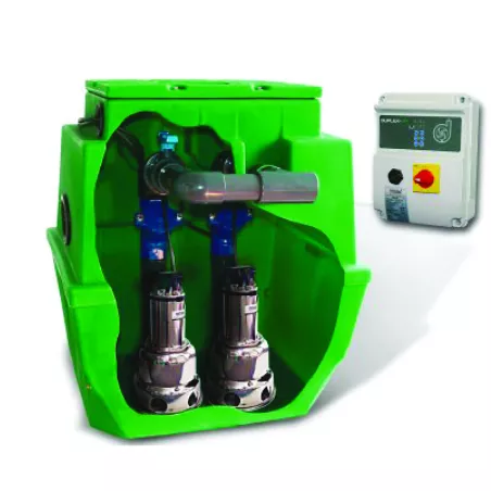Station de relevage SANIREL 420 double pompe 358 avec coffret tranquilité