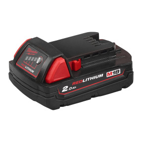 Batterie Milwaukee M18 B2 Red Lithium 2.0 Ah | Réf 4932430062