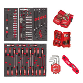 Master Foam Insert Set Universal 170 pièces Milwaukee 4932499473