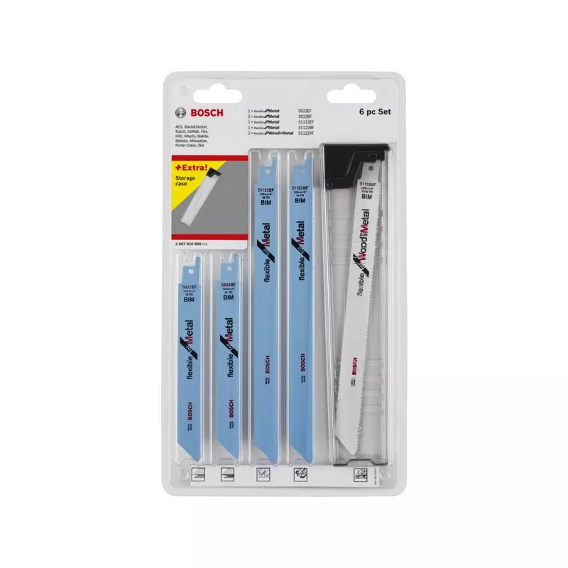 Pack de 6 lames de scie sabre pour chantier