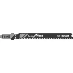 Lot de 5 lames de scie sauteuse T119 bois