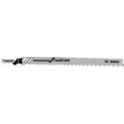 Lot de 5 lames de scie sauteuse T345XF bois avec métal
