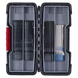 Coffret 40 lames de scie sauteuse bois et métal