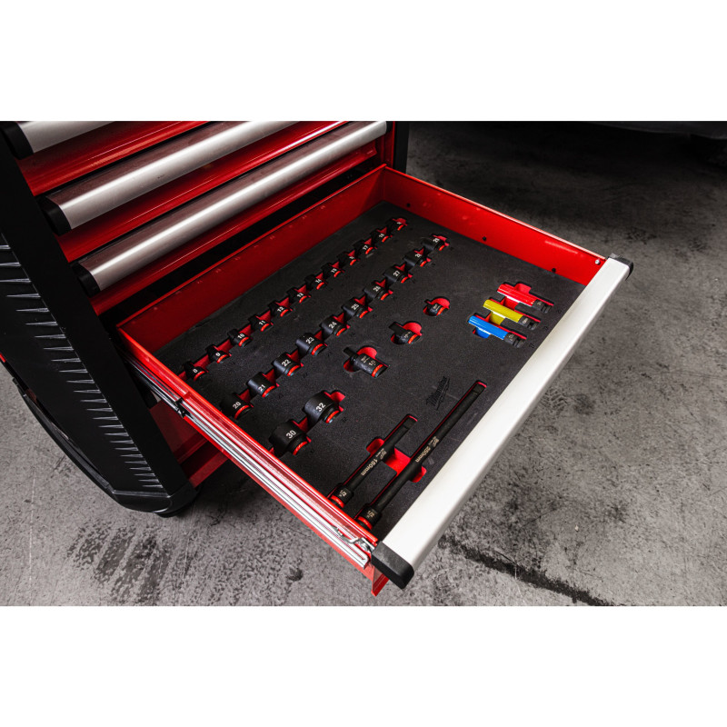 Servante Milwaukee 4932493817 équipée 246 outils - 7 tiroirs 30"