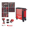 Servante Milwaukee 4932493817 équipée 246 outils - 7 tiroirs 30"