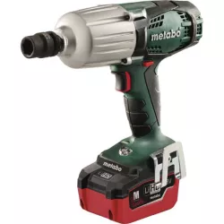 Boulonneuse à choc sur batterie 1/2'' 600Nm Metabo avec chargeur et batteries