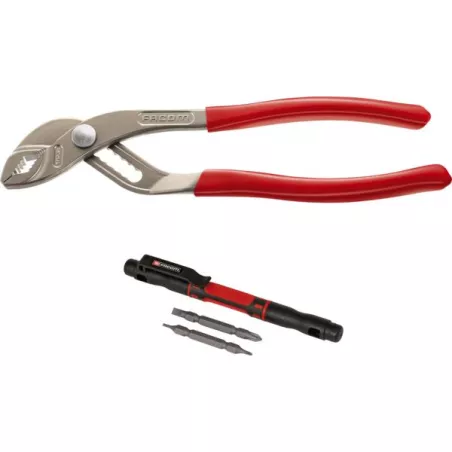 Pince multiprise 250 mm avec tournevis "stylo" - FACOM