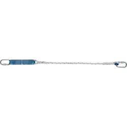 Longe corde avec absorbeur et 2 mousquetons LCA - Ø 12 mm - 2 m