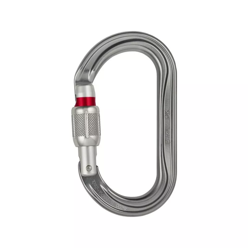 Connecteur à vis Petzl Ok Screw-Lock - Résistance 25 kN