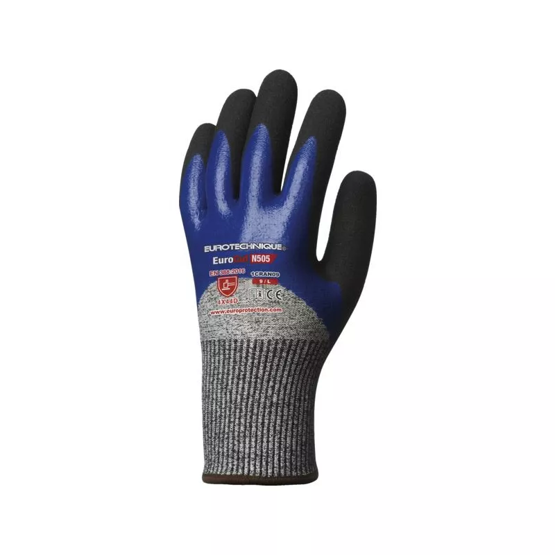 Paire de gants 3/4 double enduction nitrile - T8