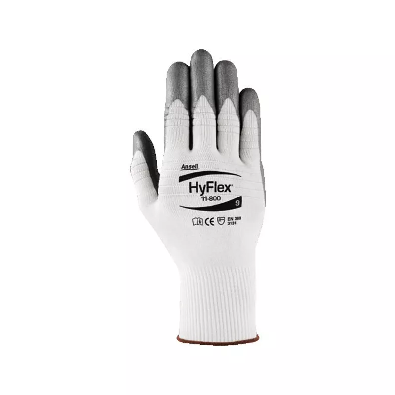 T8 Paire de gants paume enduite nitrile mousse Hyflex (lot de 12)