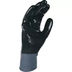 T6 Paire de gants tout enduit nitrile lisse