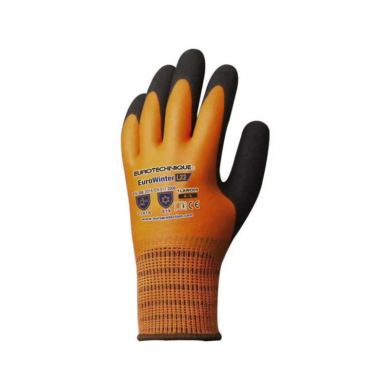 Paire de gants anti-froid tout enduit latex T8