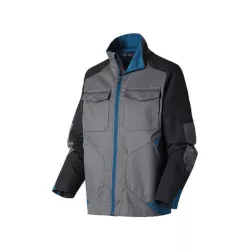 Blouson B-Rok Carbone/Gris/Bleu Pét Txs