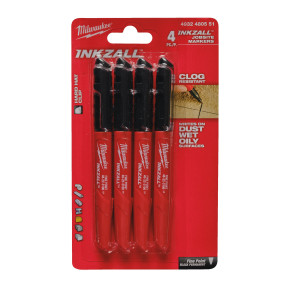 Marqueurs INKZALL™ Milwaukee | Pointe Fine Professionnelle BTP