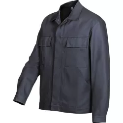 T38/40 Bp® Veste De Travail Patte À Boutons-Pression Dissimulée