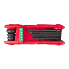 Jeu de clés Torx pliables 8 pcs Milwaukee 4932480979 | T9–T40