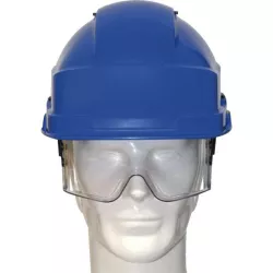 Casque de chantier Iris 2 (avec lunettes) blanc