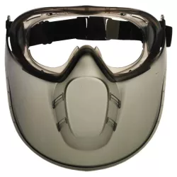 Lunettes de chantier teintées + protection bas de visage Stormlux