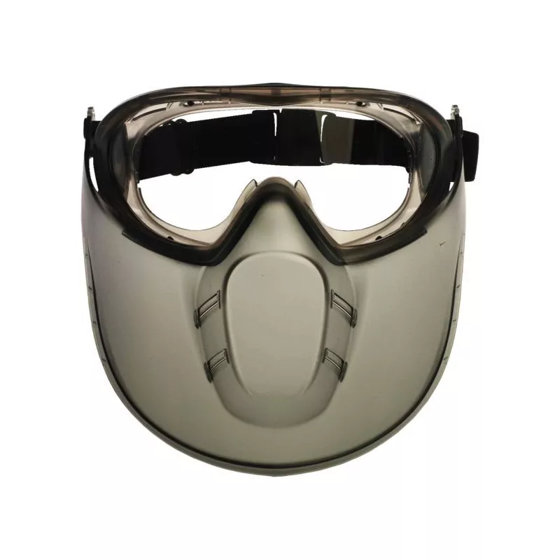 Lunettes de chantier teintées + protection bas de visage Stormlux