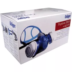 Kit demi-masque Dräger X-Plore 3300 A2P3 spécial peinture/agriculture